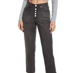 BP. High Rise Mom Jeans in Black